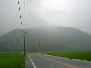 雨で霞みまくり